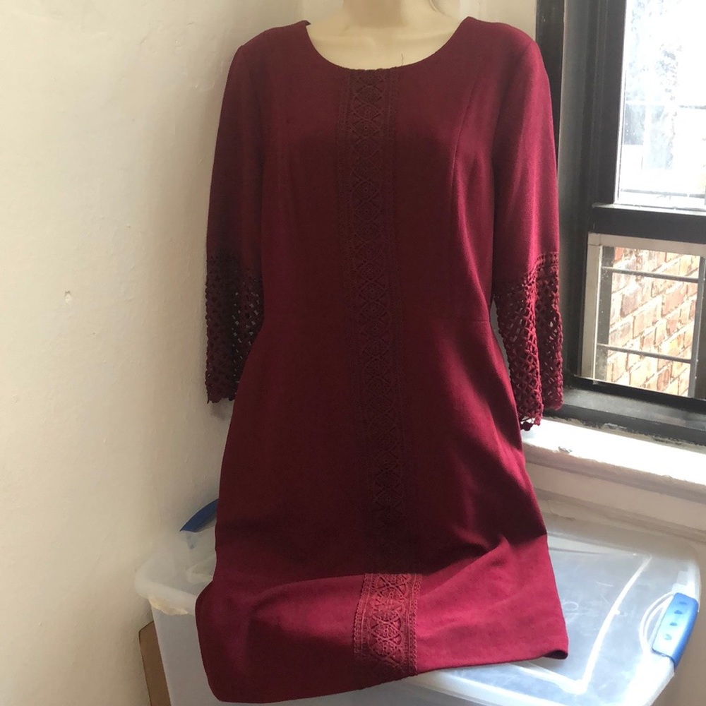 Karl Lagerfeld paris burgundy color  dress